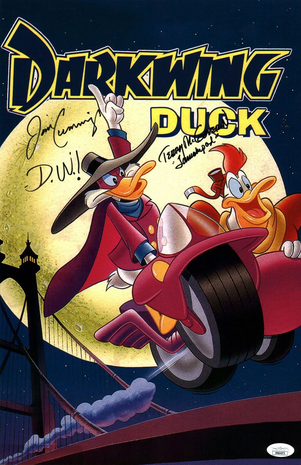 Darkwing Duck 11x17 Photo Poster painting Poster Signed Autograph Cummings McGovern JSA COA Auto