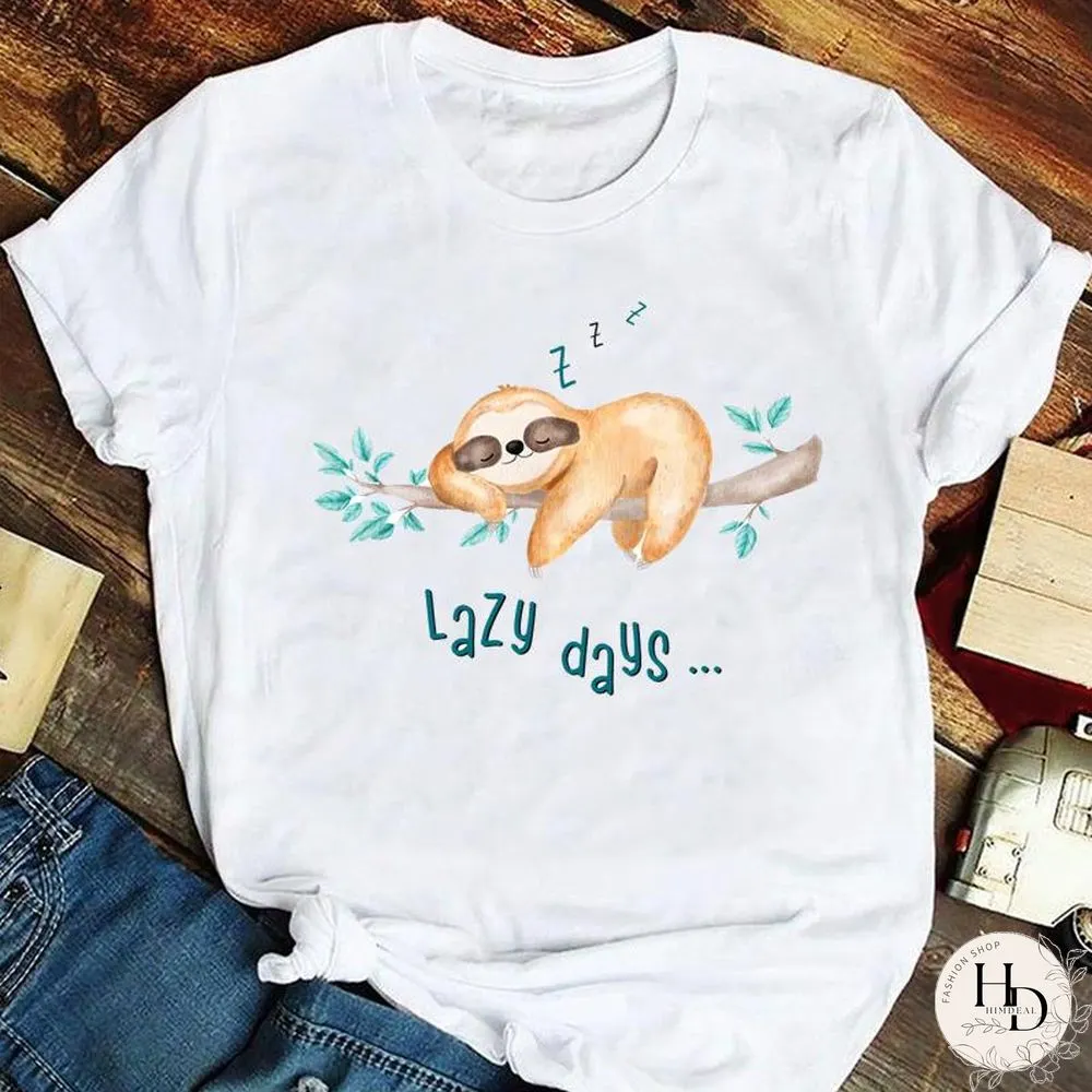 Tee Fashion Women Ladies Tshirt Top Lady Print Female Clothes Animal Trend Spring Summer