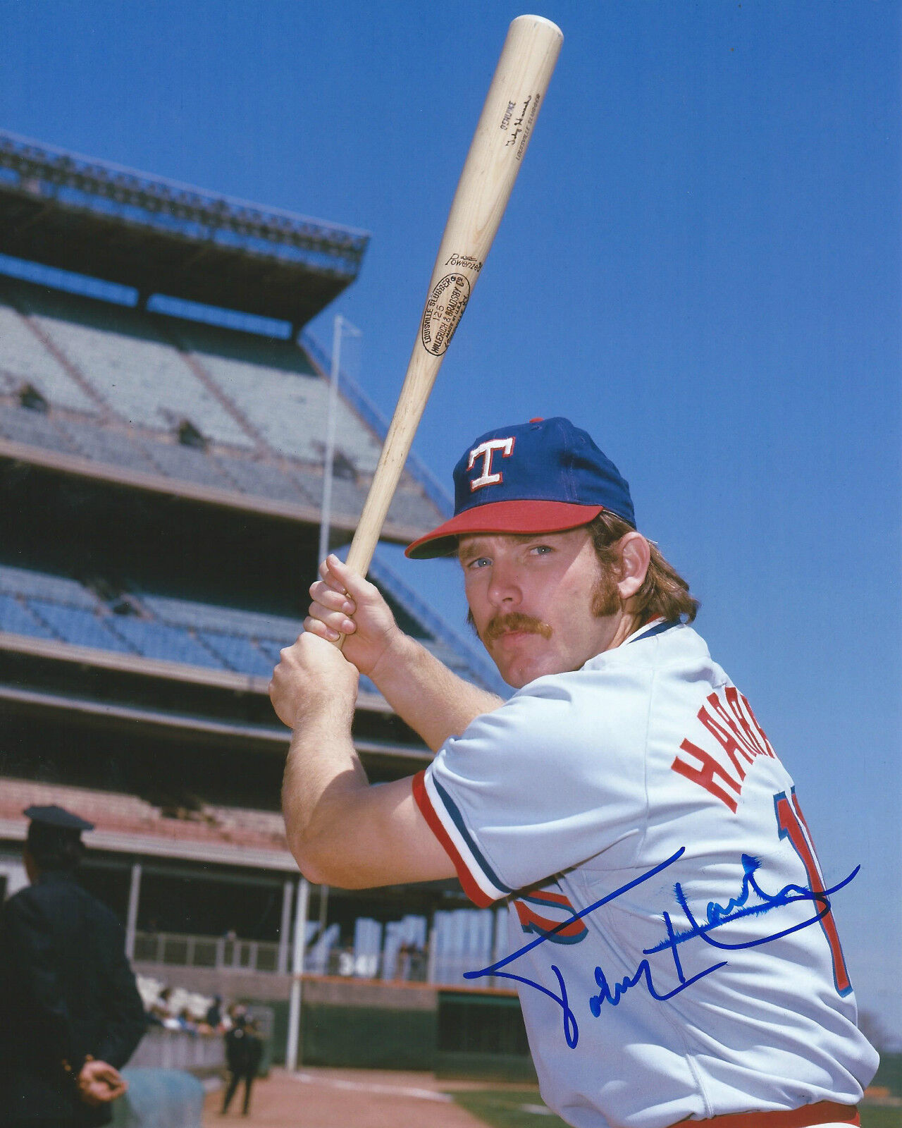 **GFA Texas Rangers *TOBY HARRAH* Signed 8x10 Photo Poster painting T3 COA**