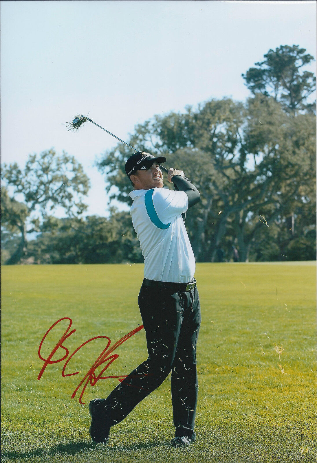 J B HOLMES SIGNED Autograph 12x8 Photo Poster painting AFTAL COA Ryder Cup Team USA GOLF