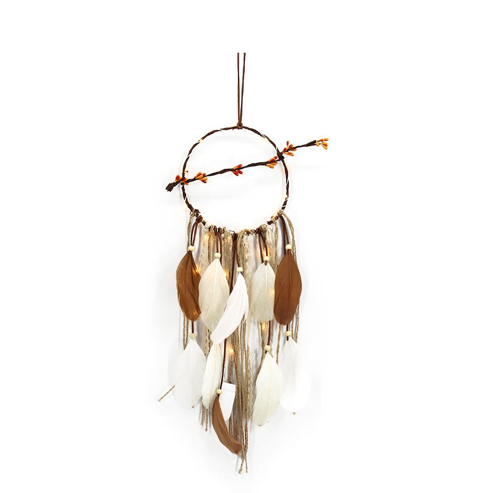 

Creative Feathers Dream Catcher LED Light String Wall Hanging Pendant Decor, 501 Original