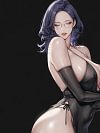 Black Gown Kim Mi-Jung Decorative Painting - A Wonderful New World - BLK Studio