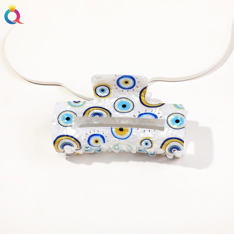 Women’s Retro Minimalist Devil’s Eye Plastic Hair Claws