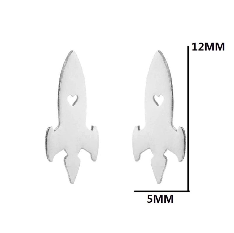 1 Pair Halloween Fashion Smile Face Star Skull Plating Hollow Out Stainless Steel Ear Studs