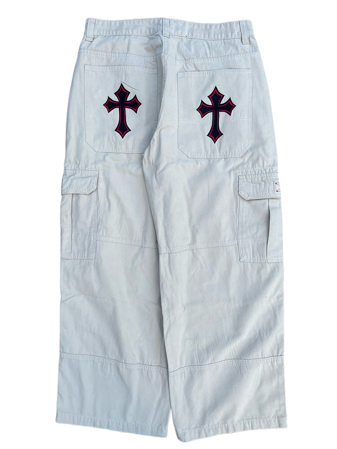 Beige Red Cross  Cargos