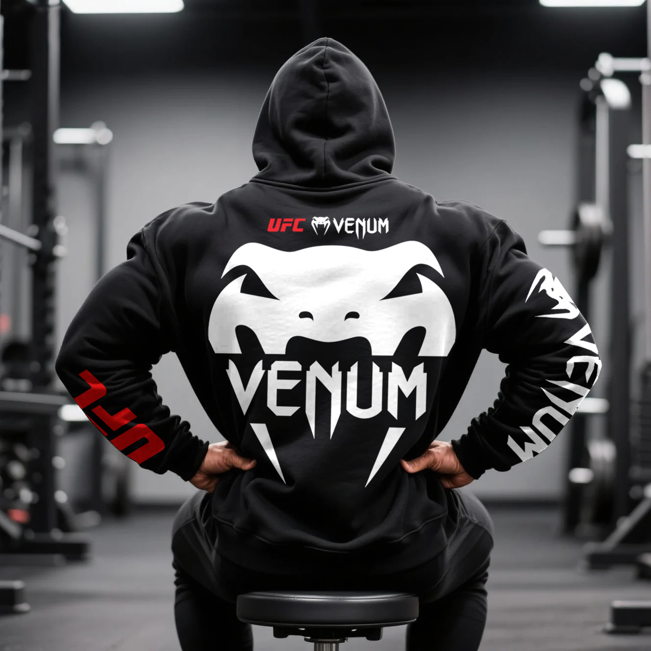 Large Size Loose Comfortable Breathable Hooded Sweatshirt Fitness Sports Extreme Fighting Sweatshirt
