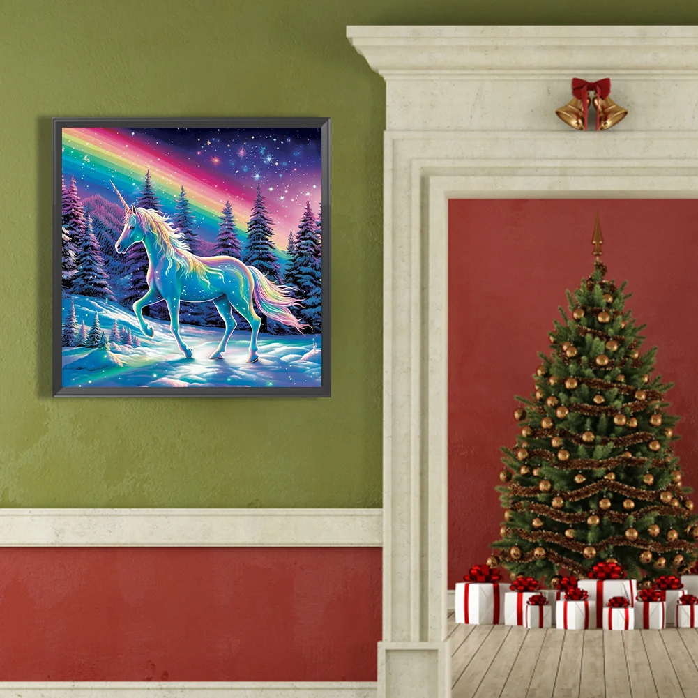 Full Round Diamond Painting 40*40cm - Unicorn