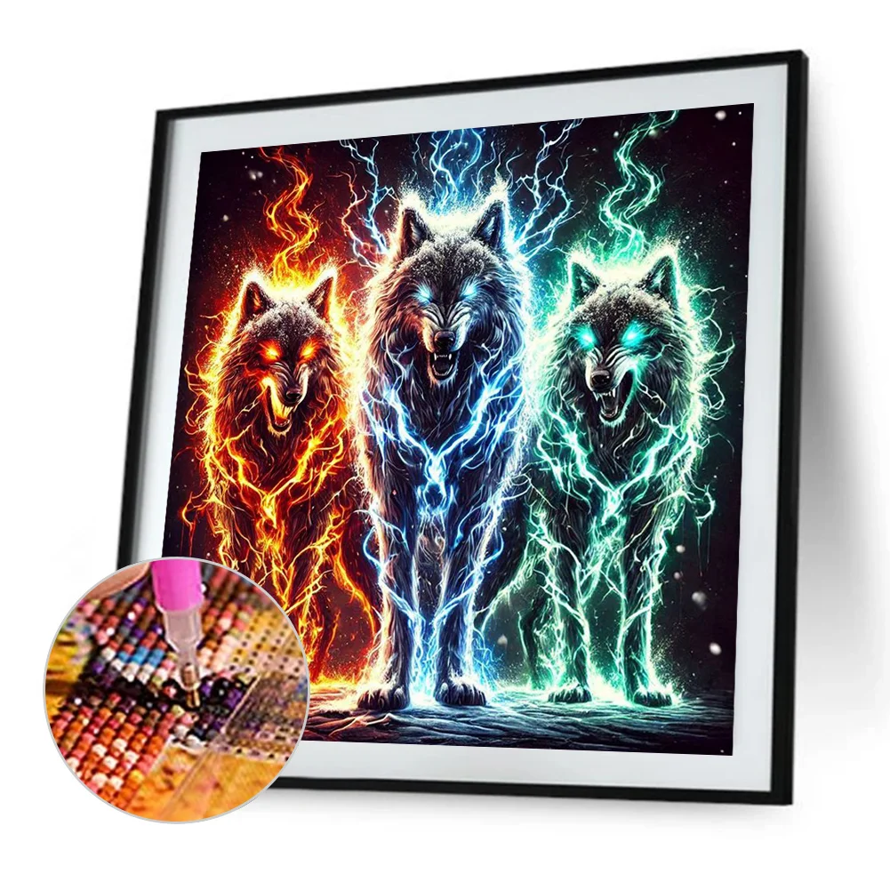 Diamond Painting - Full Square Drill - Wolf(Canvas|45*45cm)
