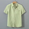 Men's Cotton and Linen Casual Shirts