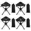 Portable Folding Tripod Stool 360 Rotating Camping Stool Foldable Tripod Chair