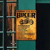 10 raisons d&rsquo;&ecirc;tre avec un motard - Panneaux en &eacute;tain m&eacute;tallique(20*30cm/30*40cm) - Garage