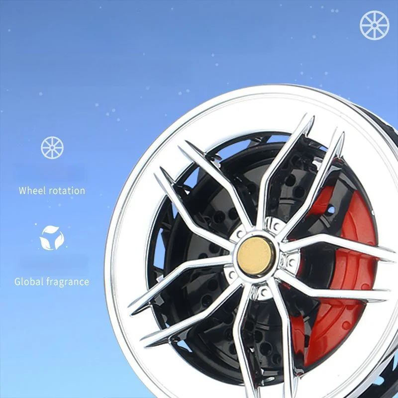 Car air outlet hub perfume rotatable tire air conditioner air outlet aromatherapy