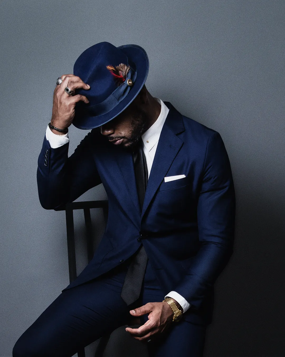Miller Ranch-SG Trilby Fedora &ndash; Navy