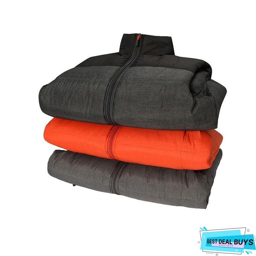 Men Down Vest Men's Warm Thick Coats Jacket and Coats Zipper Multiple Pockets Casual Vests Sleeveless Jacket