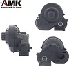 AMK Nylon RC Gearbox Gears Set Kit for 1/10 RC Crawler Car Axial SCX10 SCX10 II 90046 Upgrade Part (Black Complete Gearbox)