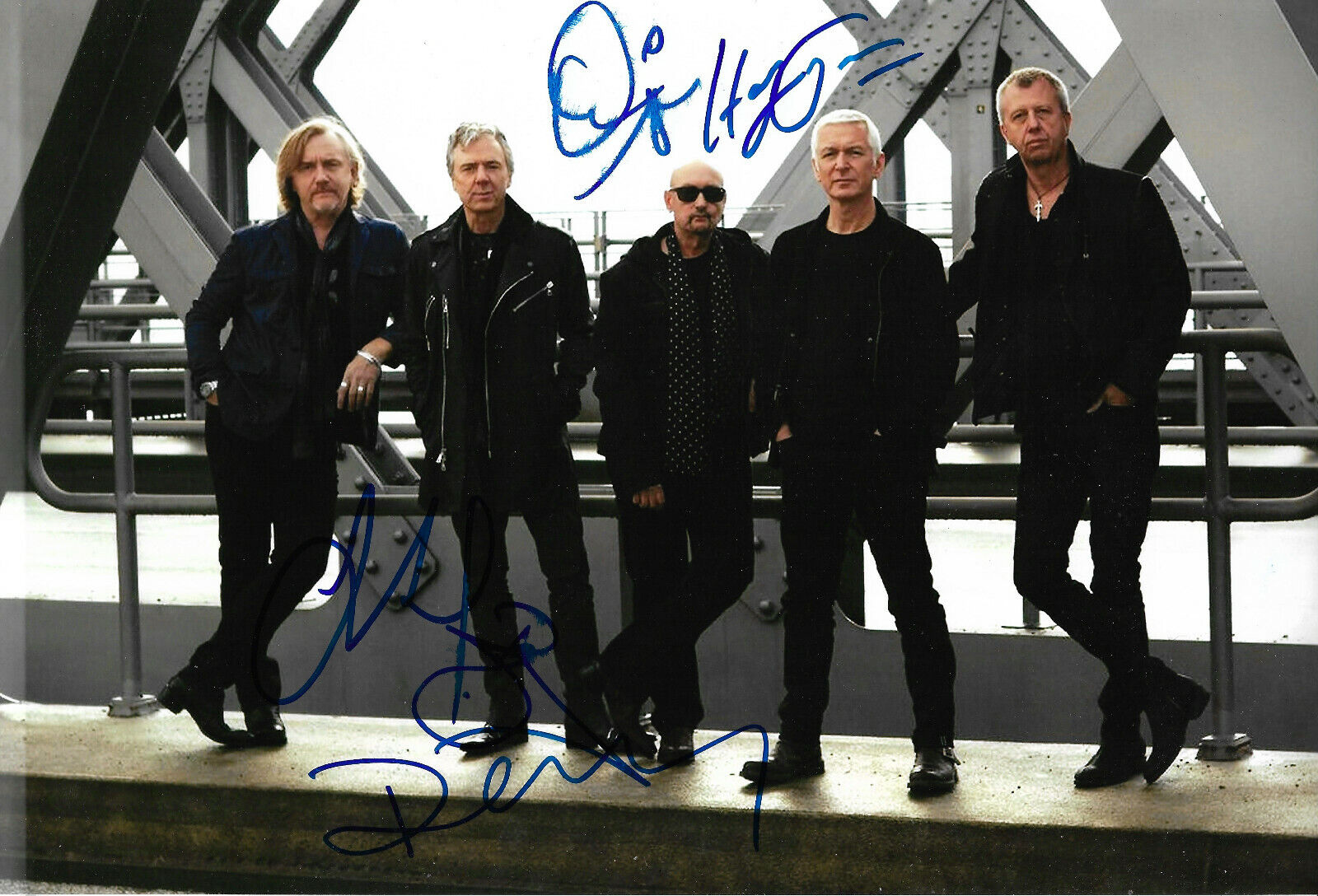 Thunder Band full signed 8x12 inch Photo Poster painting autographs