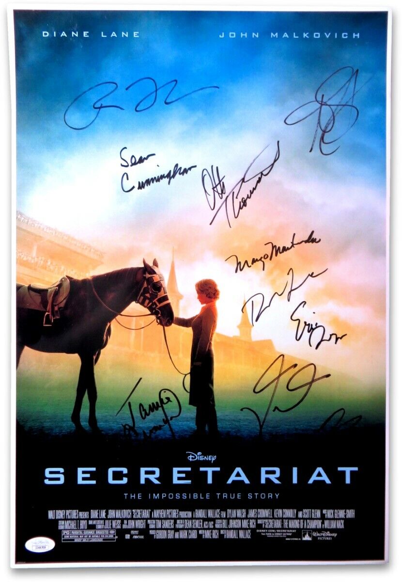 Secretariat Cast Signed Autographed 13X19 Photo Poster painting Lane Cromwell JSA JJ44709