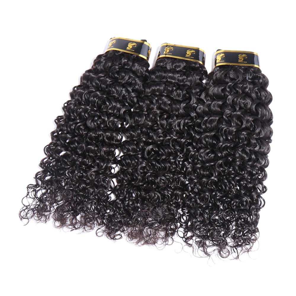 Brazilian Human Hair Bundles Italian Curly Weave Virgin Hair Bundles 10-30 Inches Italian Wave Sew In Hair Extensions Natural Black Zaesvini
