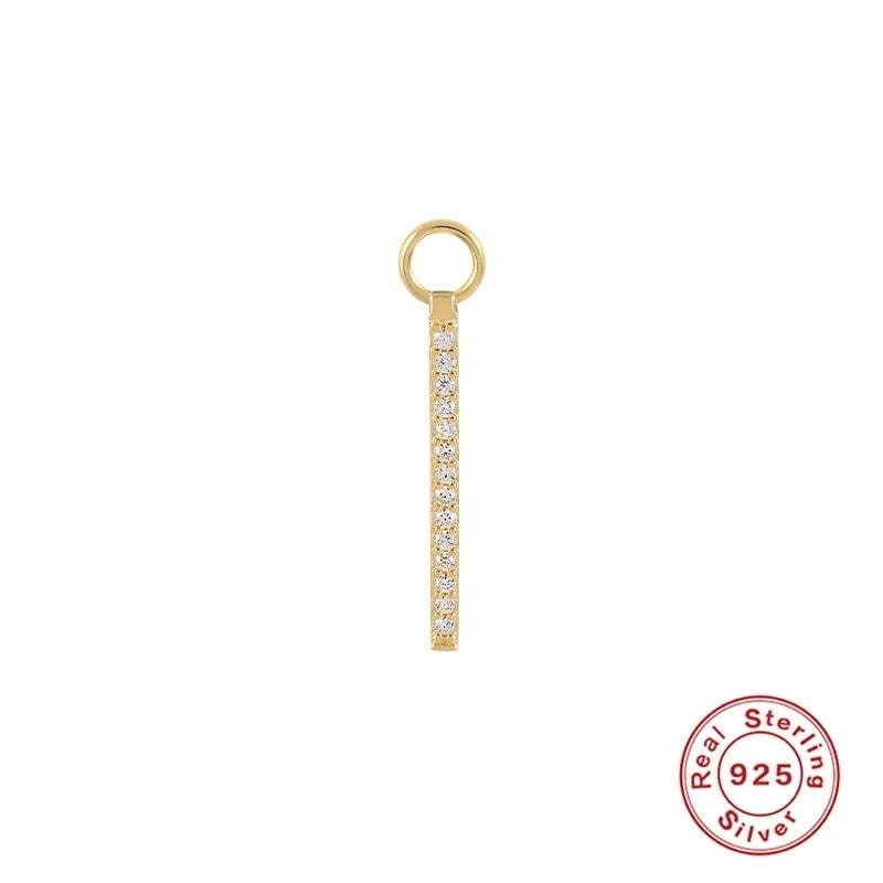 1 Piece 10mmKS115067-Z Sterling Silver Zircon Geometric Pendant Jewelry Accessories