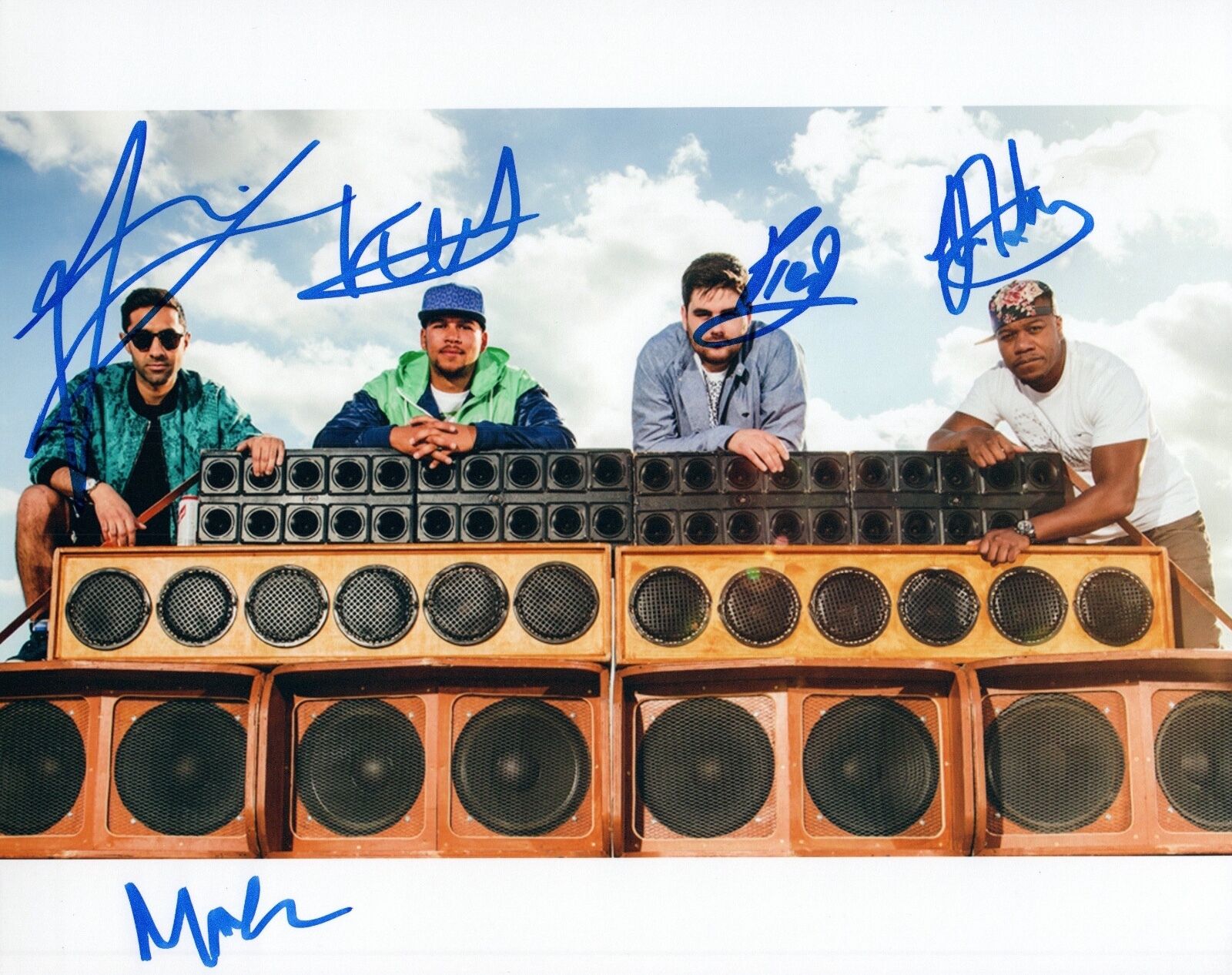 RUDIMENTAL Signed Autographed 8x10 Photo Poster painting Full Band COA VD