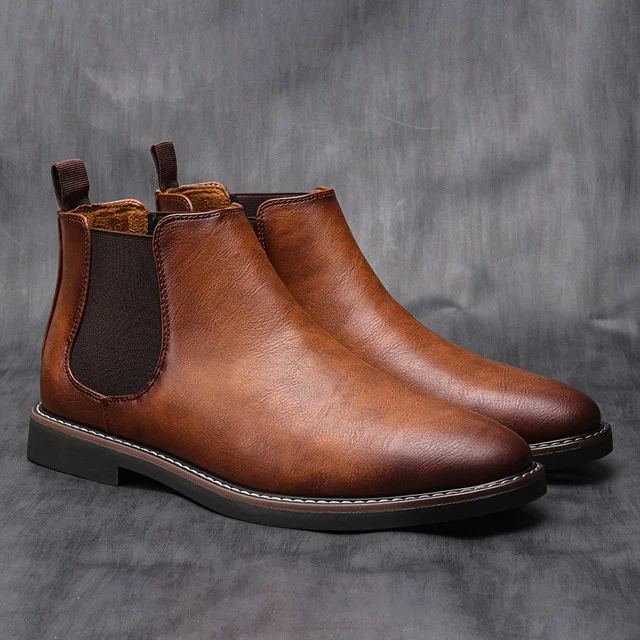 40-46 Men Chelsea boots Dropshipping brand retro leather men Ankle boots Comfortable shoes for men #KD5236