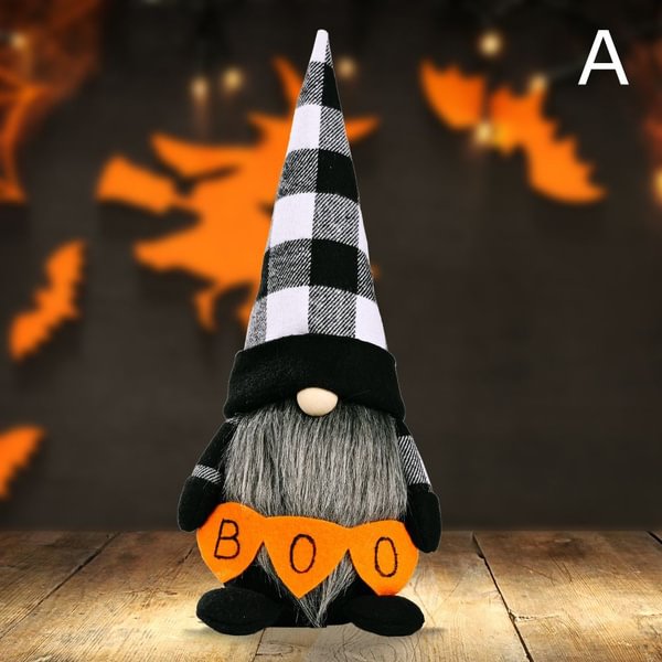 Kids Popular Christmas Elf Doll Rudolph Horror Creative Festival Ornaments Faceless Gnome Doll Halloween Decorations Long Hat Striped