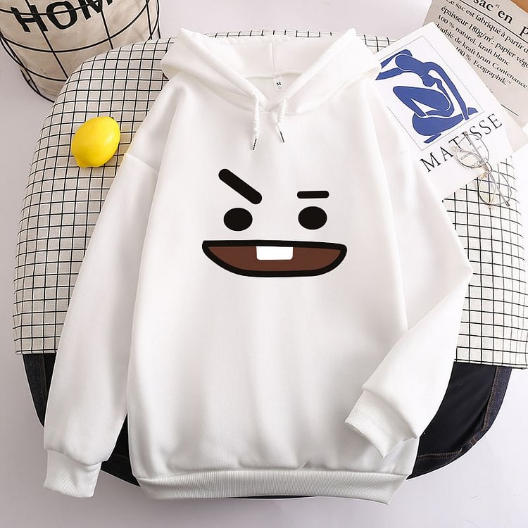 BT21 SHOOKY Face Candy Color Hoodie