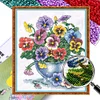 Flower- 9CT Partial Beaded Cross Stitch Kit(38x52cm)