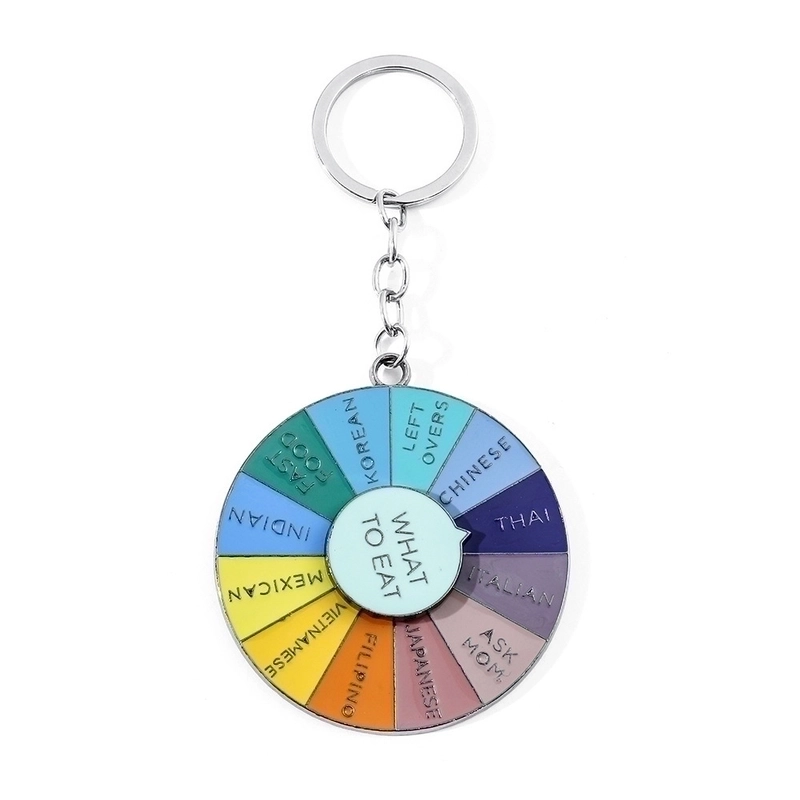 Luxurious Color Block Metal Women's Bag Pendant Keychain