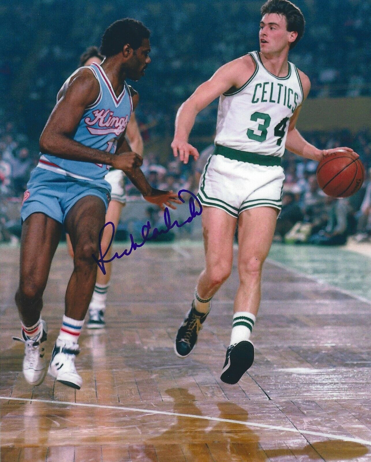 Autographed RICK CARLISLE Boston Celtics Basketball 8x10 Photo Poster painting