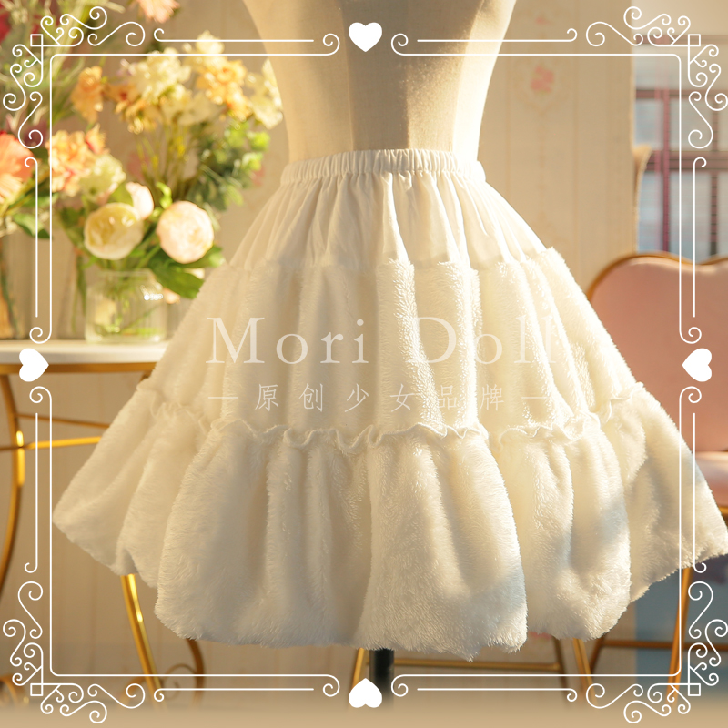 Cotton Mori Doll Original - Lush Velvet Lined Lolita Daywear Petticoat