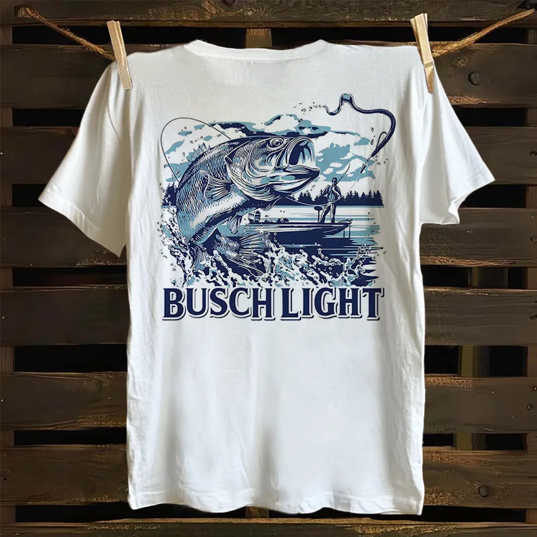 Fishing Enthusiasts Graphic Men's T-shirt