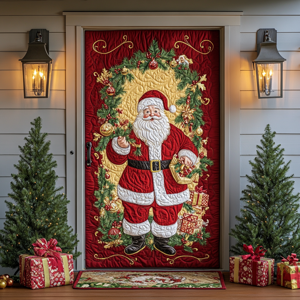Santa Dreams Quilted Door Cover NCU0DK10948