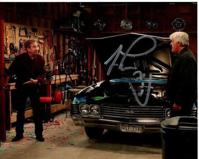 Tim allen & jay leno signed autographed jay lenos garage Photo Poster painting