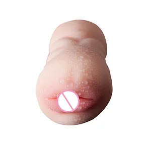 Double Head Oral Device Inverted Mold Simulation Tongue Mouth Masturbator Double Point For Men