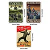 3pcs - -Soldiers On The Battlefield- Vintage Metal  Signs(8*12Inch/12*16Inch)/(8*12Inch/12*16Inch)