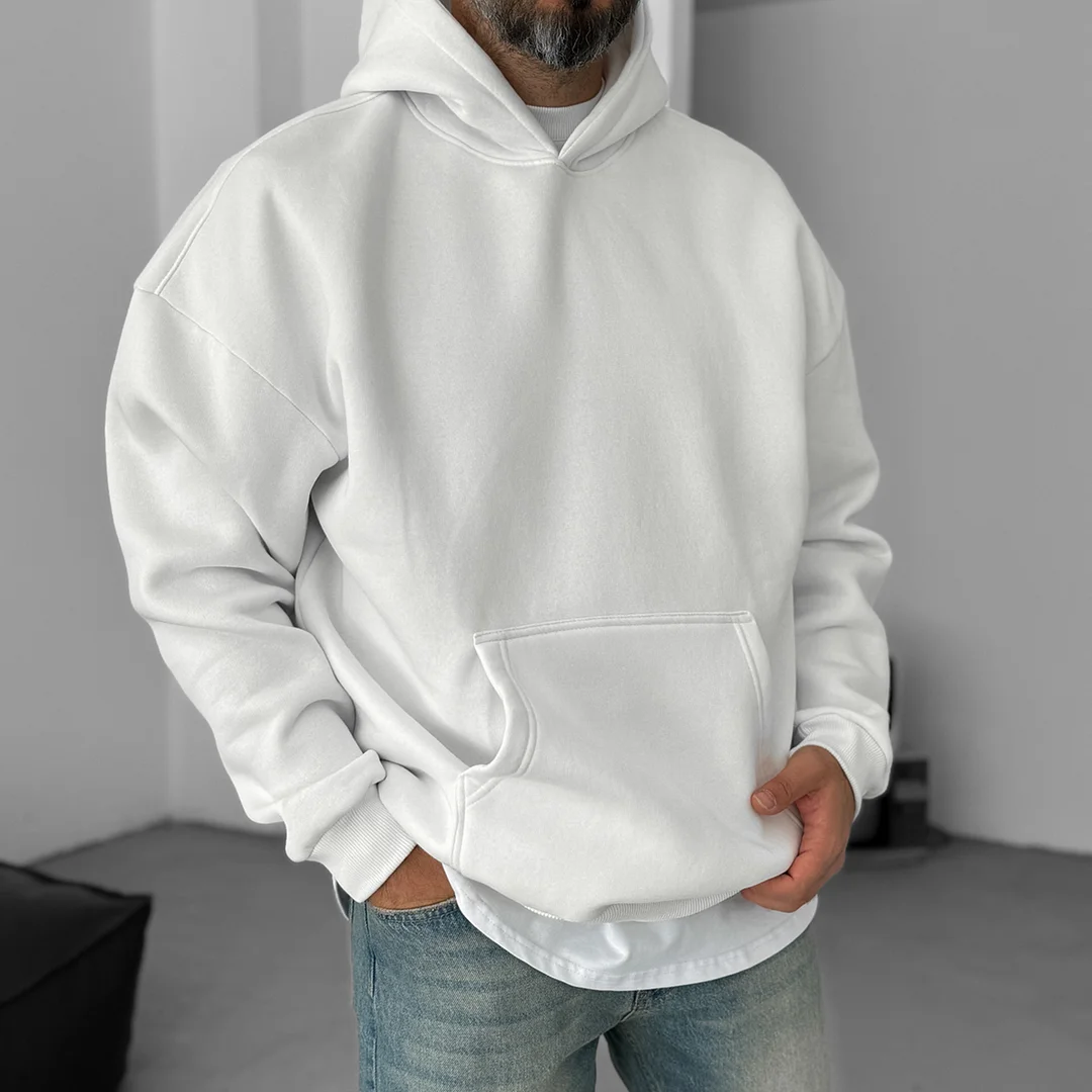 Ethnic Design Print Casual Oversized Hoodie