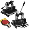 [US Local Warehouse] Table Tennis Racket Rubber Cutting Machine Precision Table Tennis Rubber Cutter Double Roller Bearing Design with 8mm Thickness Base Plate Effortless Edge Trimming Pasting for Ping Pong Bat