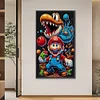 (Grande Taille) Mario-Peinture diamant ronde compl&egrave;te-40*70cm