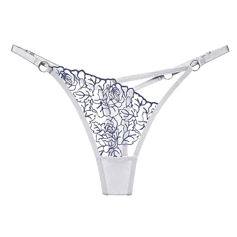 Billionm Women Sexy Lace G-String Floral Panties Femme Underwear Lingerie Transparent Girl Panty Women's Mesh Thongs S-XL