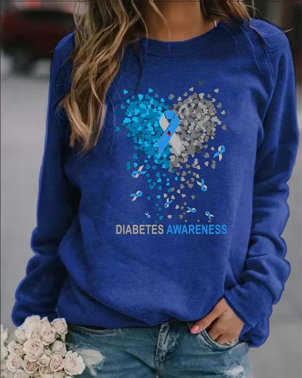 Casual Printed Long Sleeve Sweatshirt