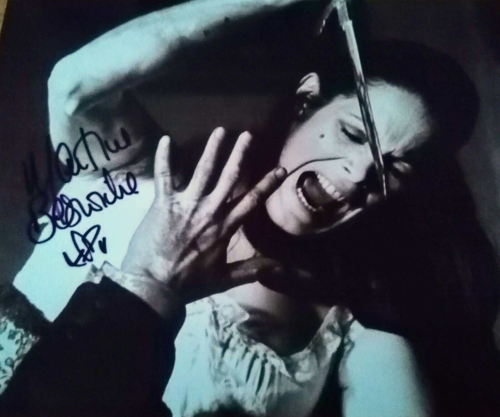 MARTINE BESWICK Signed In Person 8 x 10 B x W Photo Poster painting Dr Jekyll x SISTER HYDE