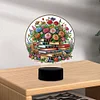 (US Local)Flower Book Diamond Painting Night Light 5D DIY Diamond Art Lamp Home Decor