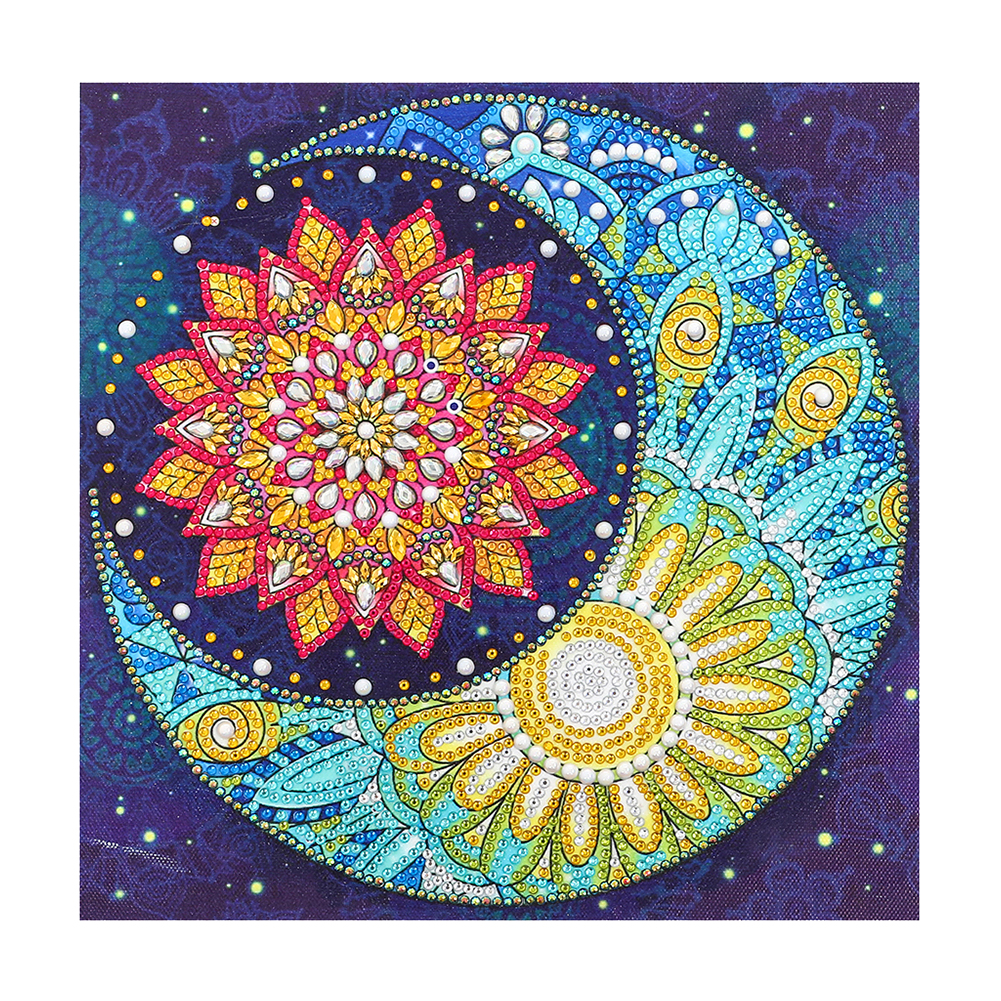

Moon Mandala - Special Shaped Diamond Painting - 30*30CM, 501 Original