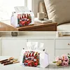 Gnome Christmas Truck DIY PULeather Diamond Painting Tissue Box for Adults Beginners Large Size Diamond Art Paper Storage Holder for Living Room Bathroom Table Decor