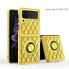 2022 Luxury Argyle Leather Cover With Ring Holder For Samsung Galaxy Z Fold 3 Flip 3 5G