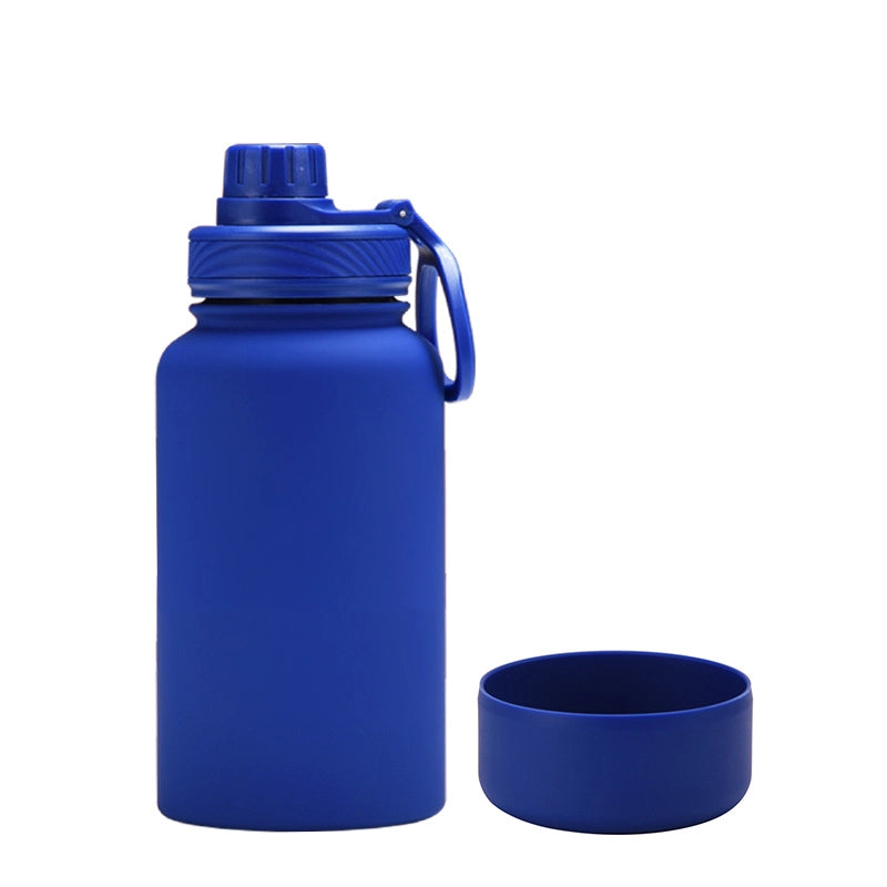 Casual Solid Color Stainless Steel Silica Gel Water Bottles 1 Piece
