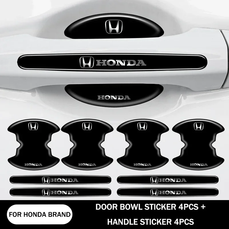 Carbon fiber car door handle cup cover (4PCS)