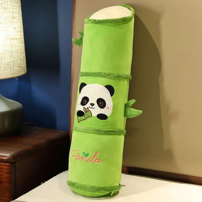 Reversible Bamboo Panda Pillow Blanket 2-in-1 Pillow Blanket Panda Pillow Blanket Sleeping Bed Leg-twisting Doll