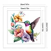 Flowers And Birds-18CT Counted Cross Stitch 20*20cm/7.87*7.87in